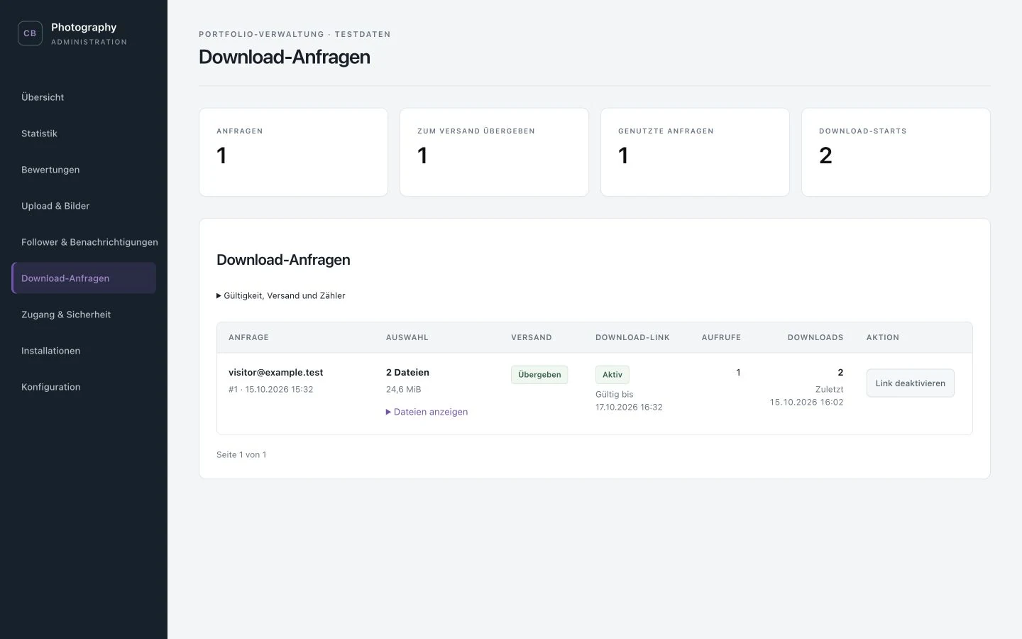 Download-Anfragen
